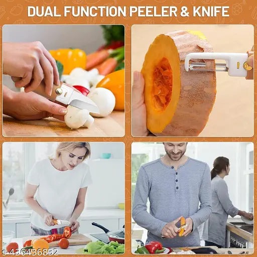 SlicePeel™ Multifunctional 2-in-1 Peeler with Knife