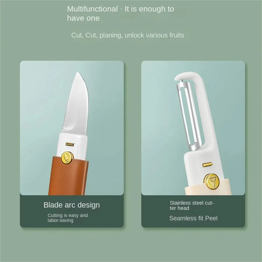 SlicePeel™ Multifunctional 2-in-1 Peeler with Knife