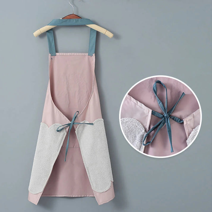 Kitchen Apron With Pocket & Hand-wipe