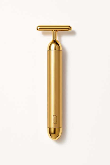 24K Gold Energy Beauty Bar Electric Facial Massage Roller