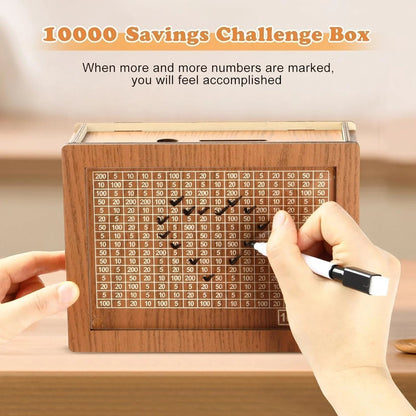 Wooden Money Saving Box (₹1,00,000)